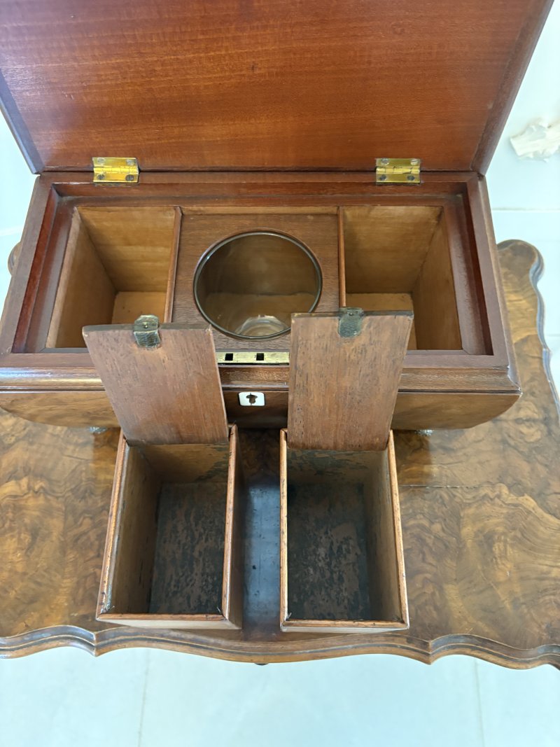 Antique Quality Regency Figured Mahogany Tea Caddy - Image 16